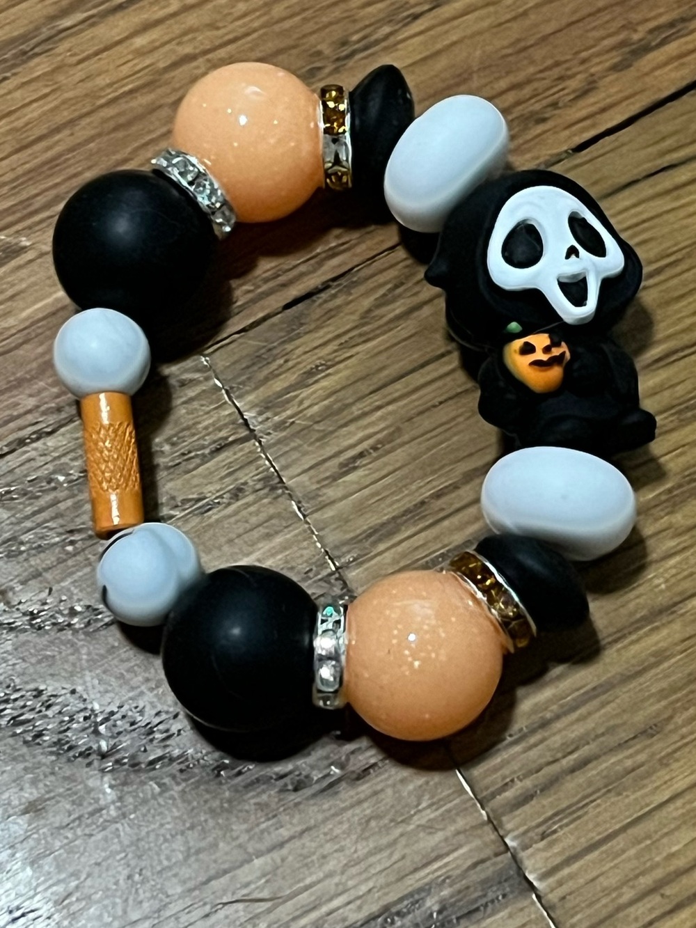 New Scream Reaper Halloween themed Beaded Tumbler Stanley cup backpack charm